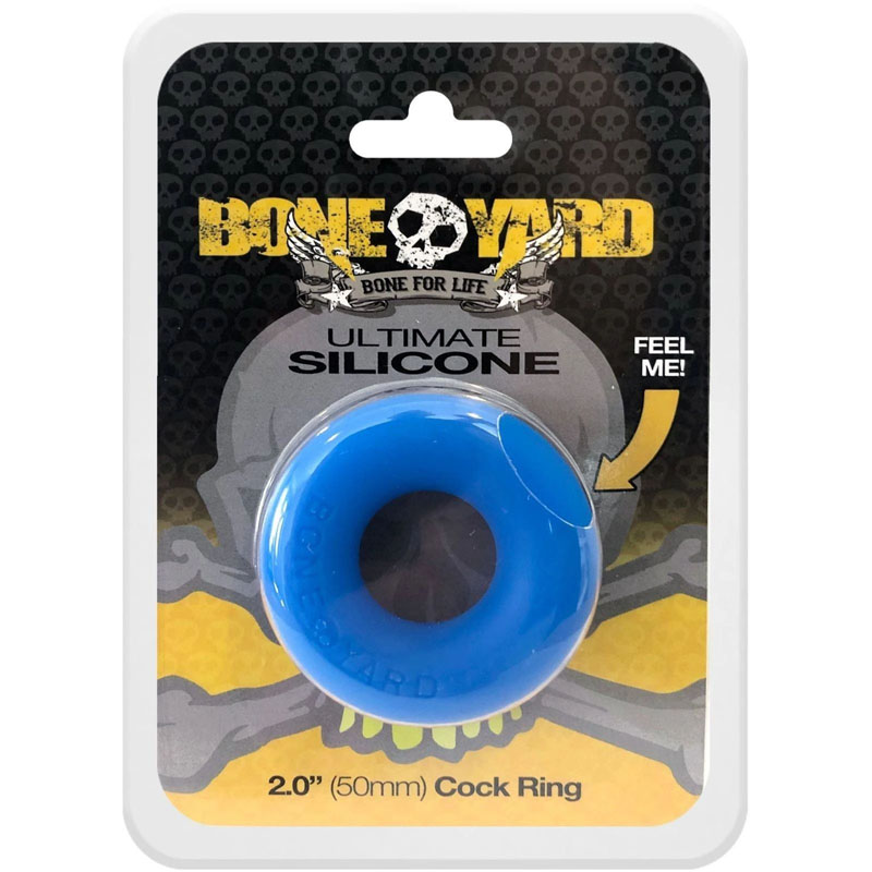 Boneyard Ultimate Silicone Cock Ring - Blue